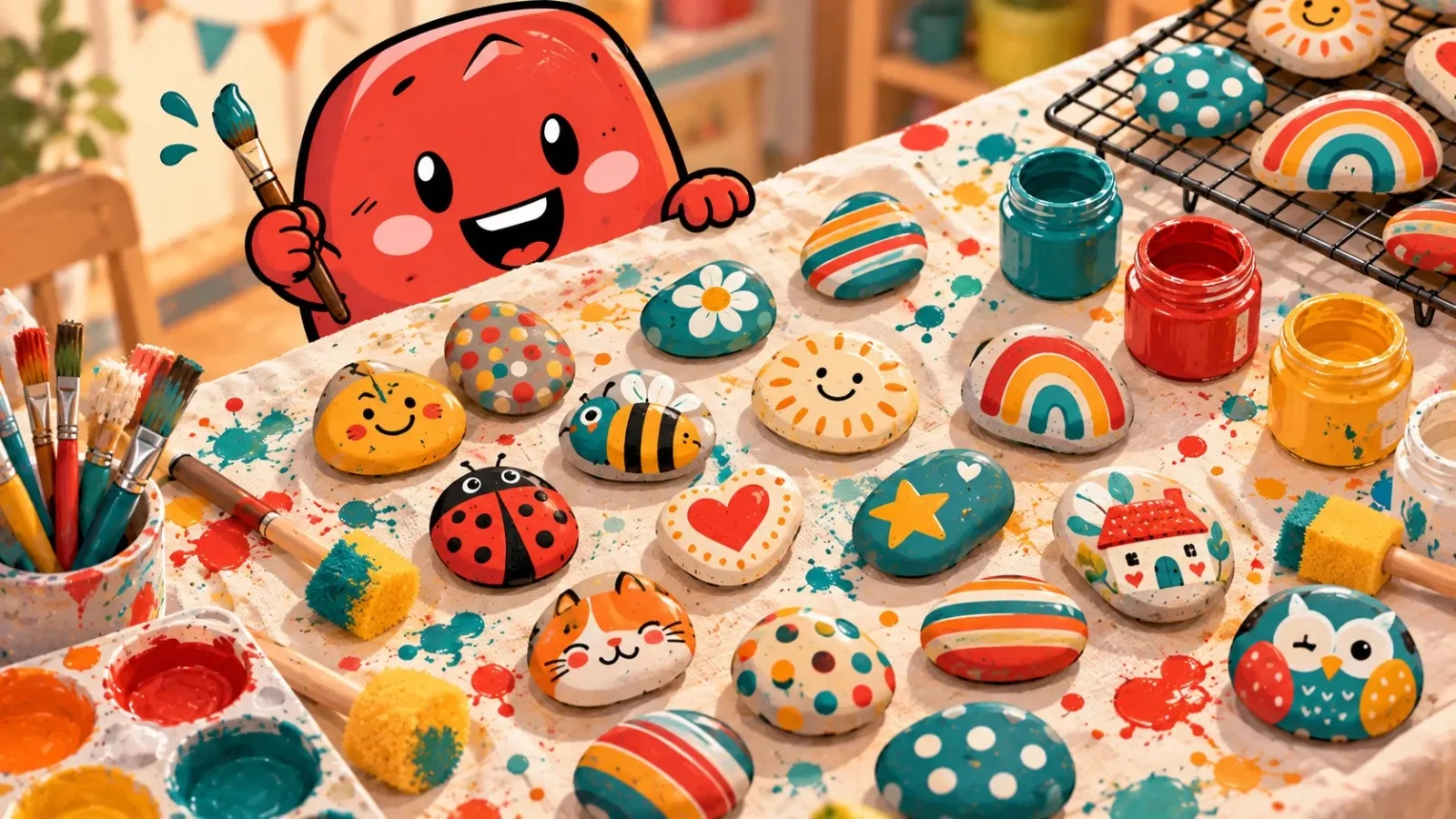 Dipingere sassi con i bambini: un pomeriggio senza pensieri